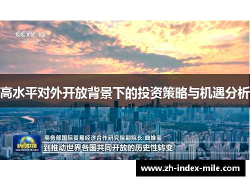 高水平对外开放背景下的投资策略与机遇分析 高水平对外开放背景下的投资策略与机遇分析